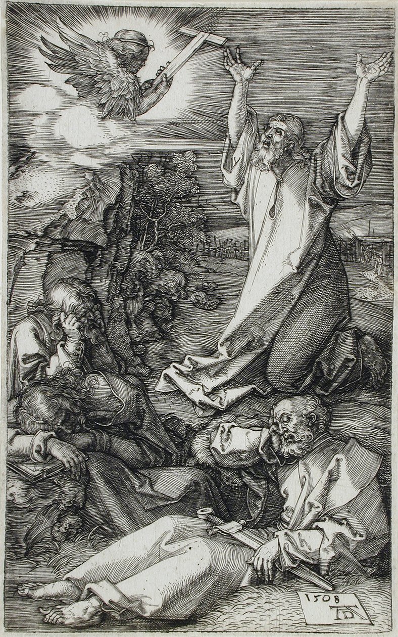Kristus Öljymäellä tekijältä Albrecht Dürer