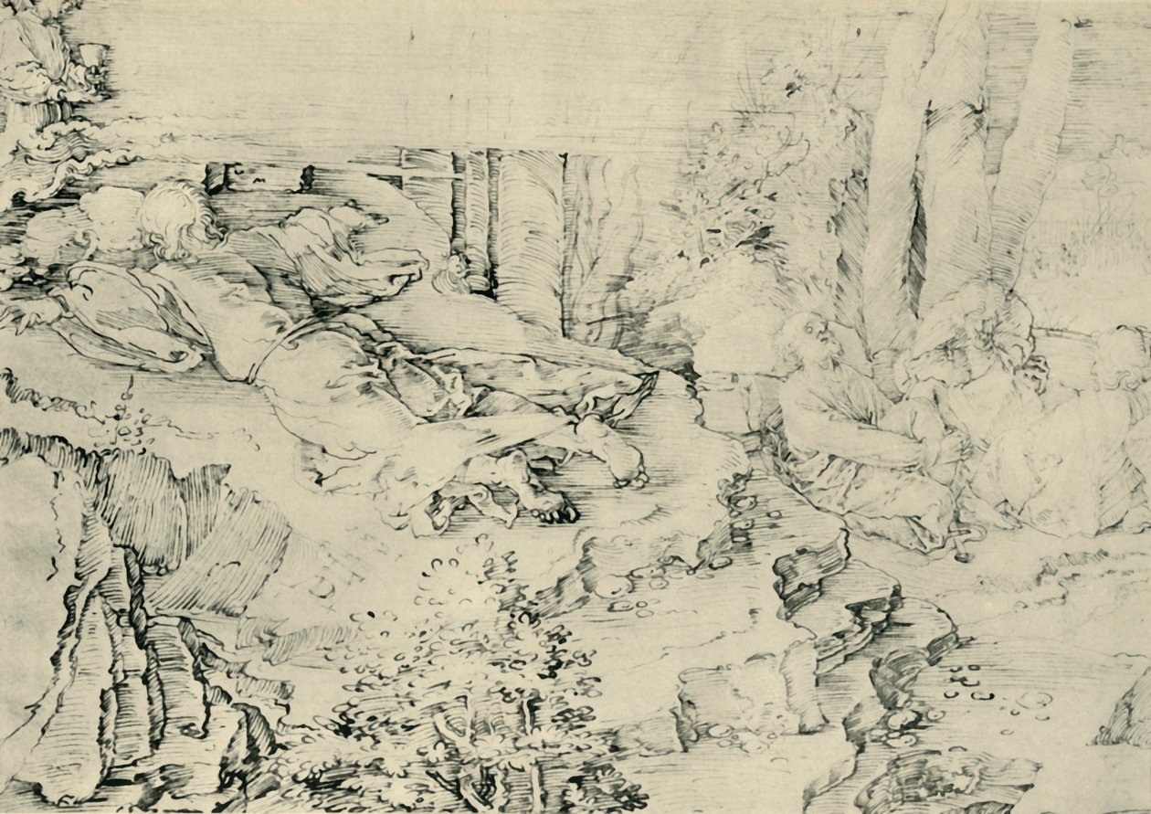 Agony in the Garden, 1521, 1943. tekijältä Albrecht Dürer