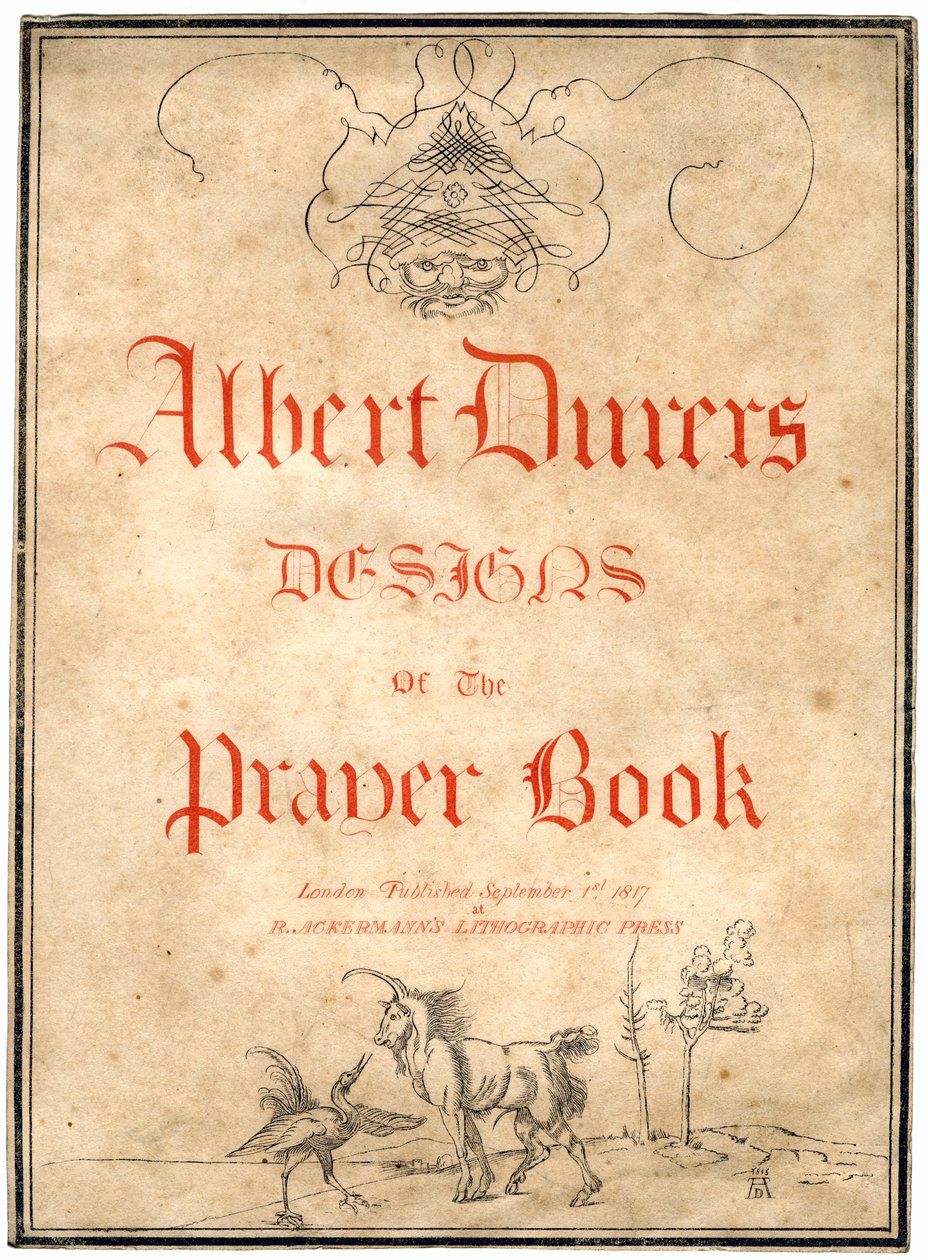 Albert Dürersin mallit rukouskirjalle, 1817. tekijältä Albrecht Dürer