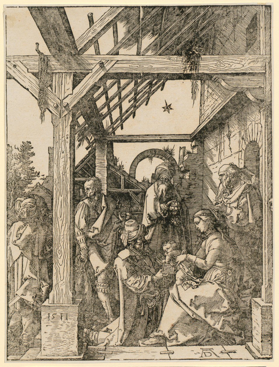 Kolmen pyhän kuninkaan kumarrus tekijältä Albrecht Dürer