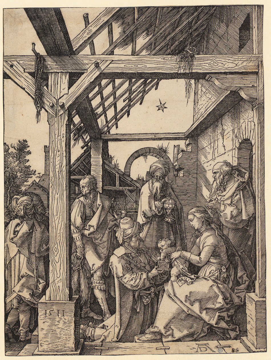 Kolmen kuninkaan palvonta tekijältä Albrecht Dürer