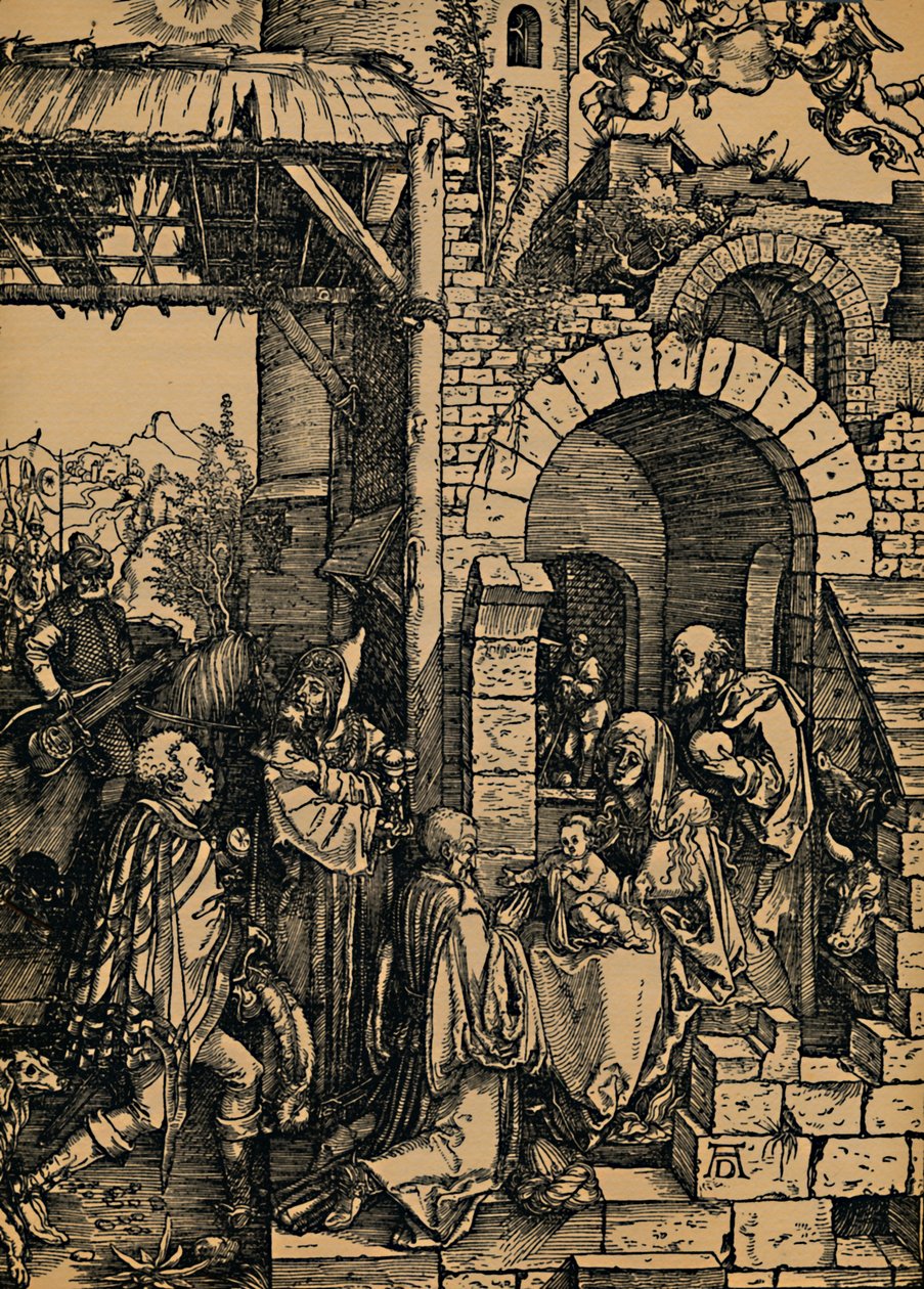 Kuninkaiden palvonta, Kuninkaiden palvonta, 1503-1504. tekijältä Albrecht Dürer