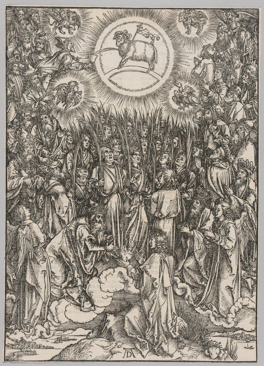 Apokalypsi: Karitsan palvonta – Valittujen hymni tekijältä Albrecht Dürer