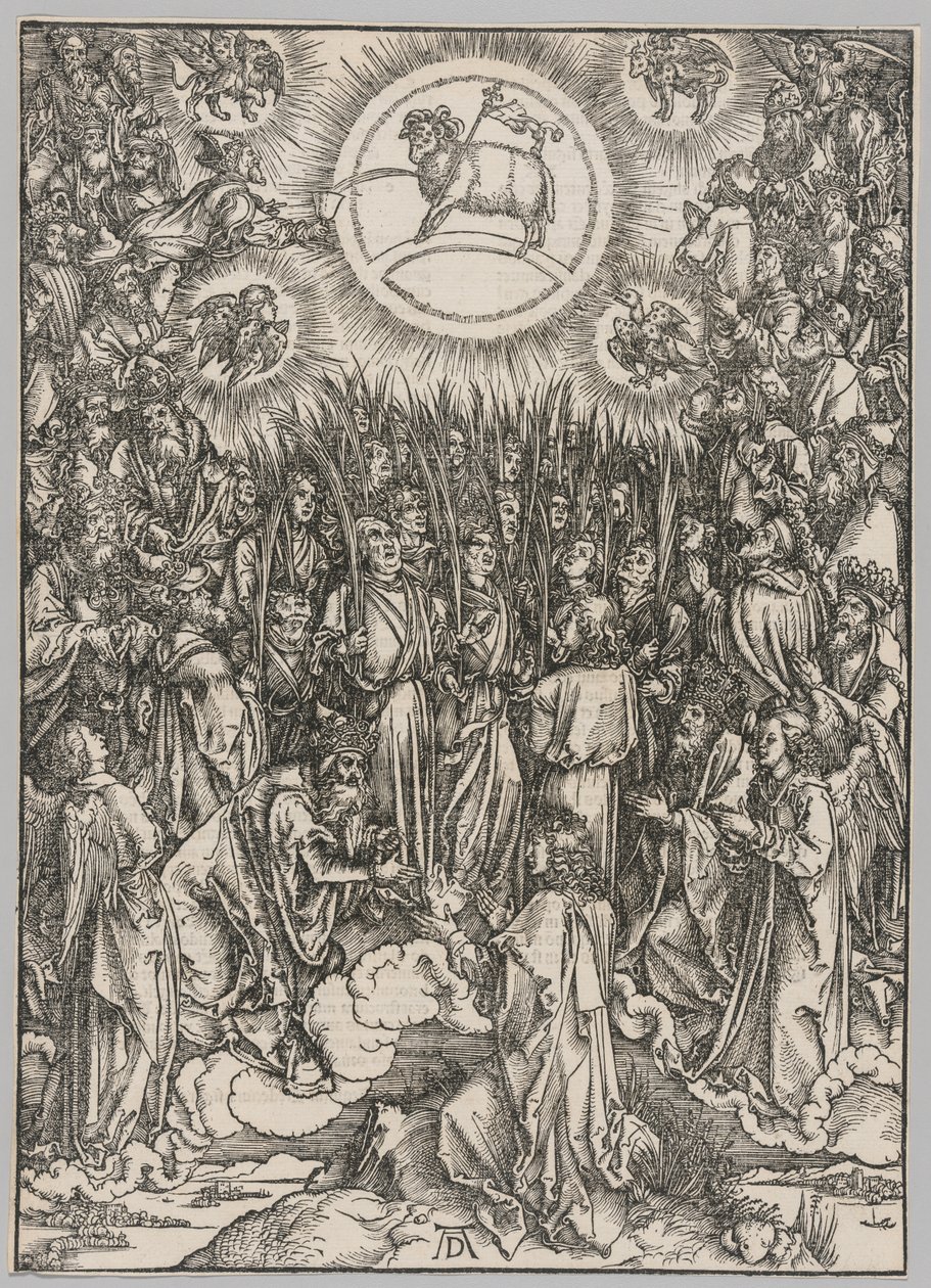 Apokalypsi: Karitsan palvonta – Valittujen hymni tekijältä Albrecht Dürer