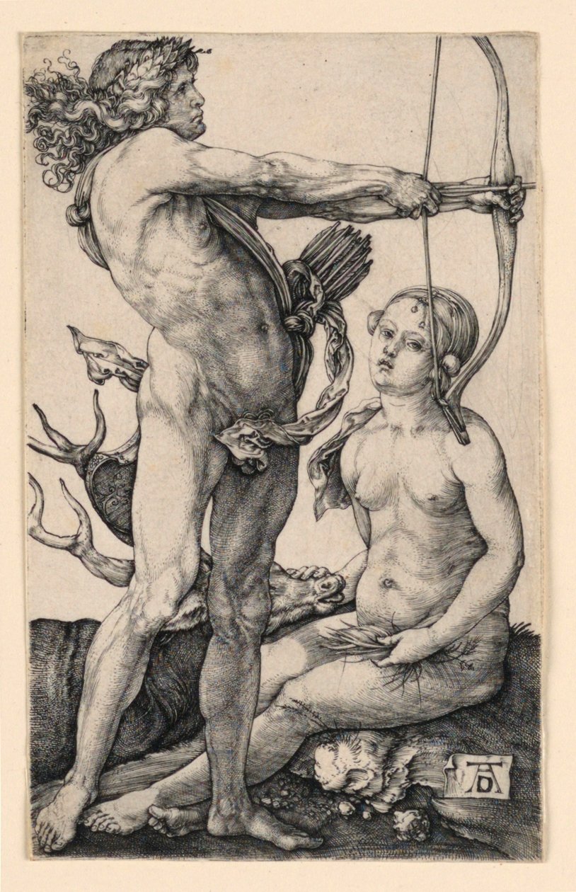Apollo ja Diana tekijältä Albrecht Dürer