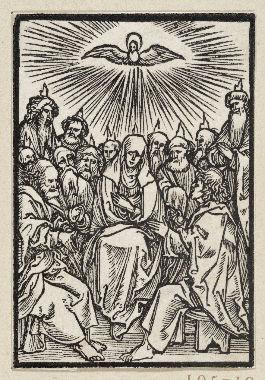 Pyhän Hengen vuodattaminen (63 uskonnollista kohtausta) tekijältä Albrecht Dürer