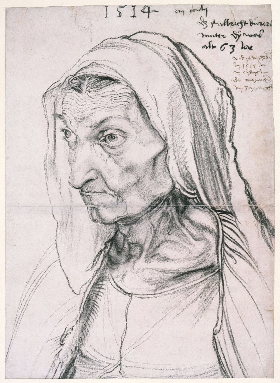 Barbara Dürer, o.s. Holper / Barbara Dürer, taiteilijan äiti tekijältä Albrecht Dürer