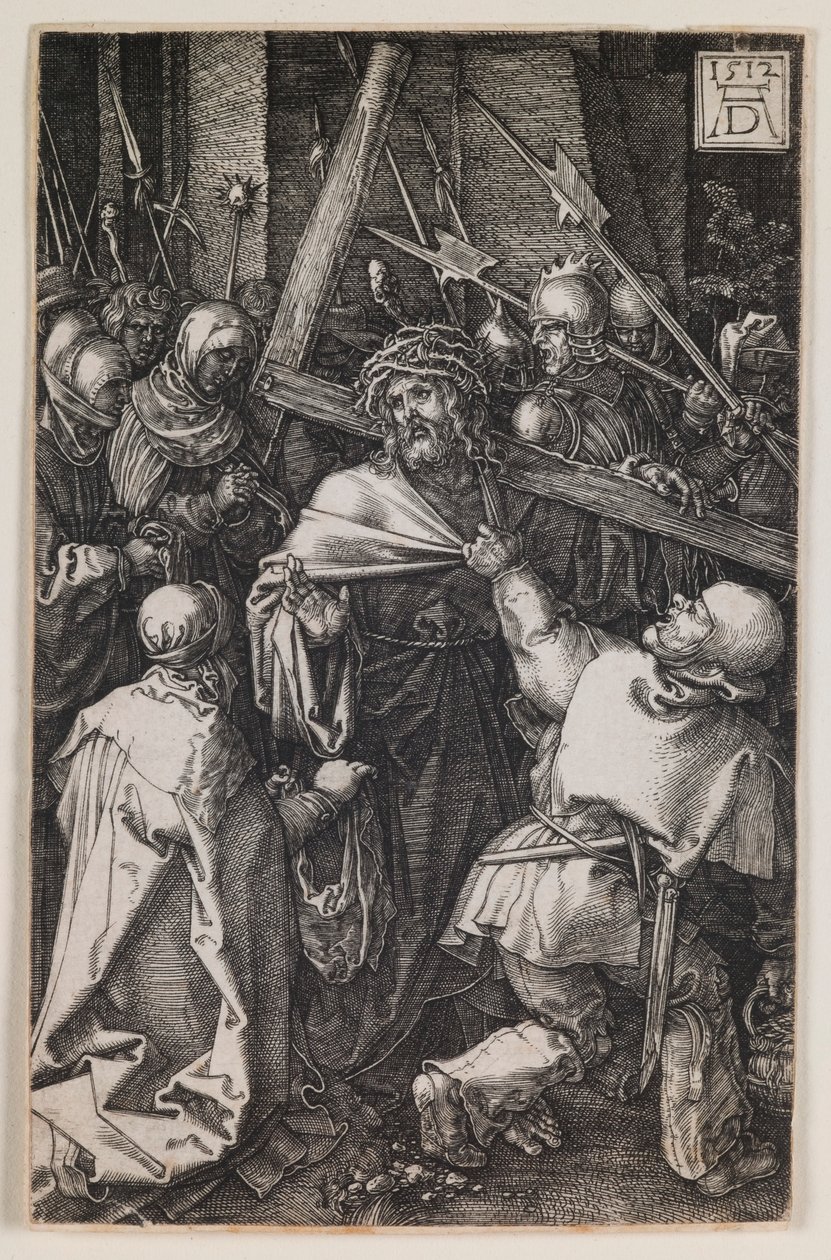 Ristin kantaminen, sarjasta "kaiverrettu intohimo" tekijältä Albrecht Dürer