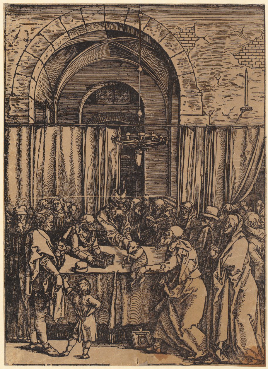 Kristuksen suru, sarjan ”Die Grosse Passion” 9. sivu tekijältä Albrecht Dürer