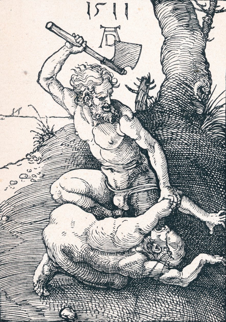 Kain surmasi Abelin, 1511 1906 tekijältä Albrecht Dürer