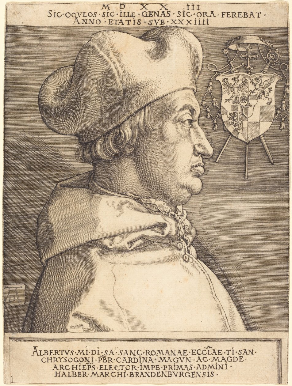 Brandenburgin kardinaali Albrecht (”Suuri kardinaali”) tekijältä Albrecht Dürer