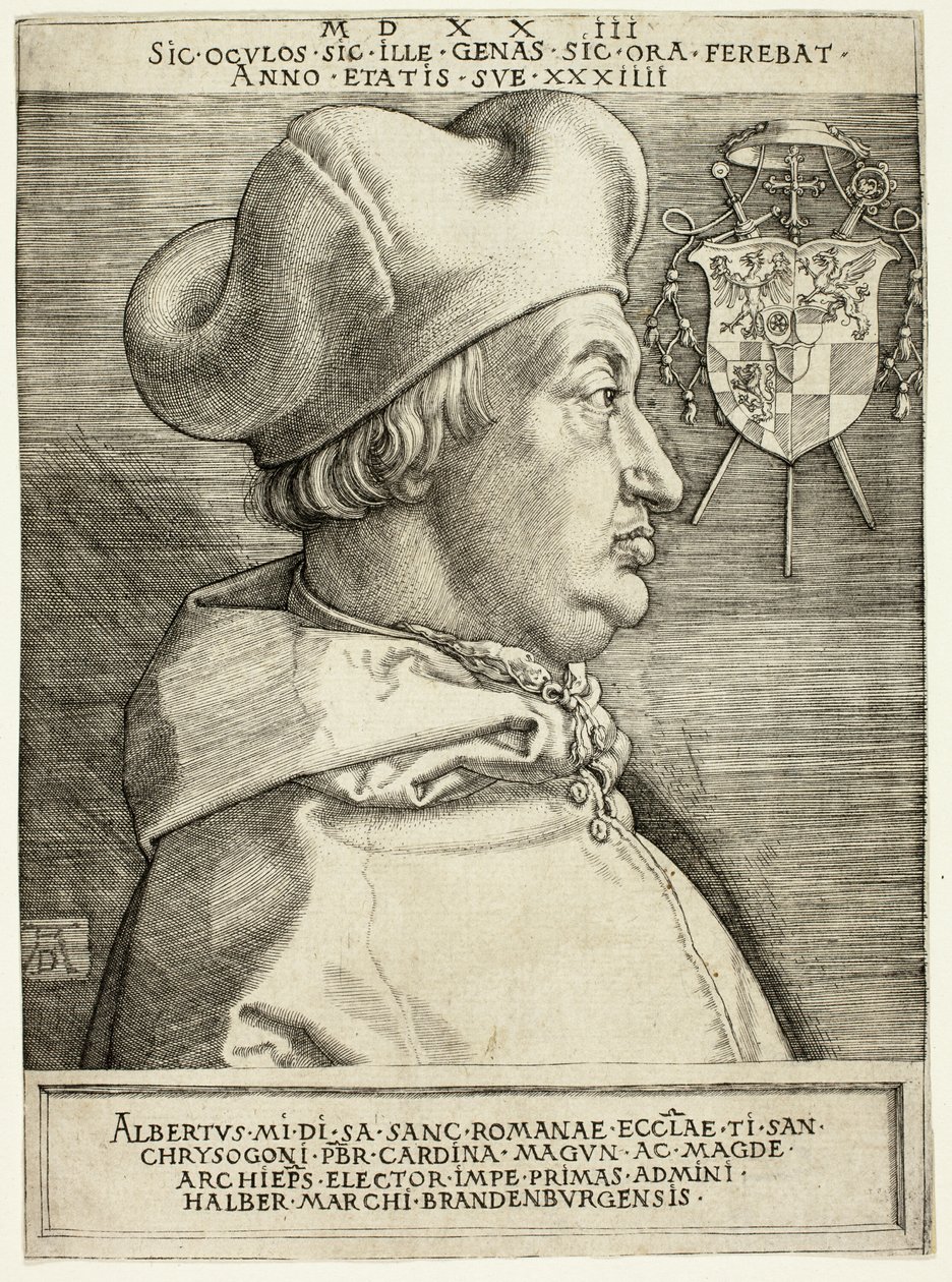 Cardinal Albrecht Brandenburgilainen (suuri kardinaali) tekijältä Albrecht Dürer