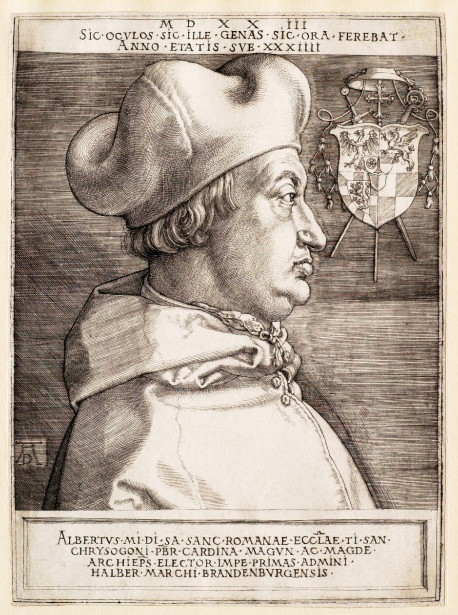 Brandenburgin kardinaali Albrecht (Suuri kardinaali) tekijältä Albrecht Dürer