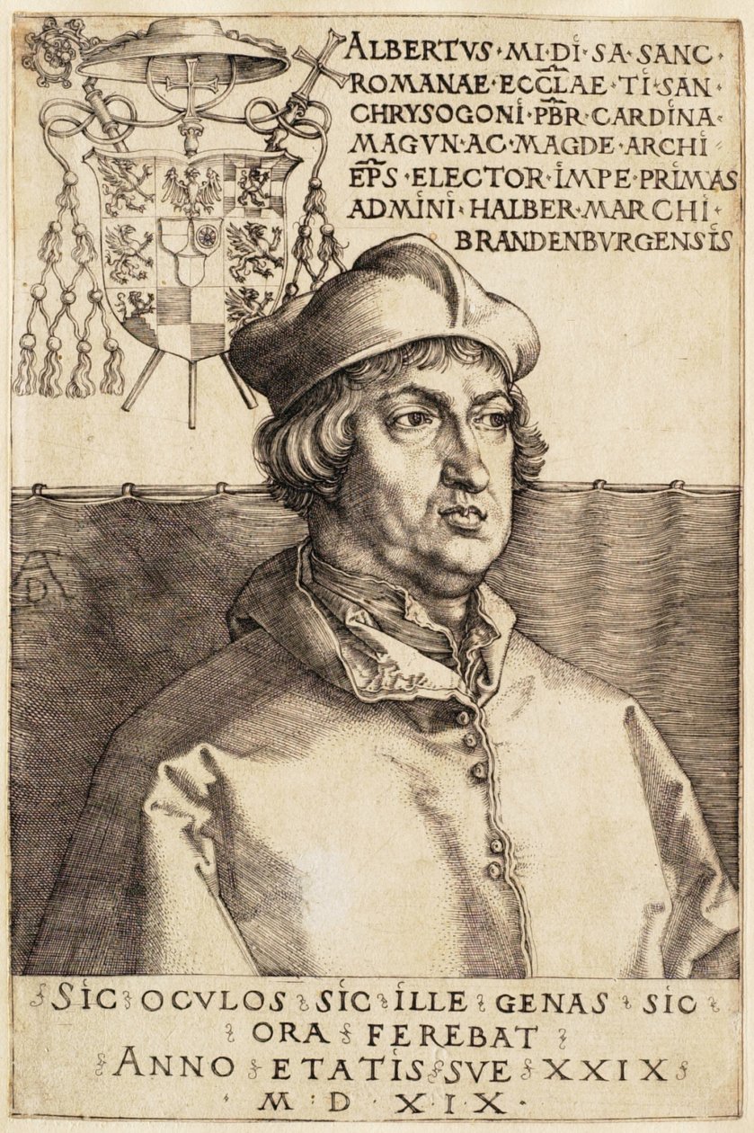 Brandenburgin kardinaali Albrecht (Pieni kardinaali) tekijältä Albrecht Dürer