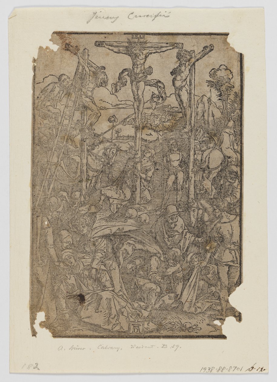 Ratsuväki kolmen ristin kanssa tekijältä Albrecht Dürer
