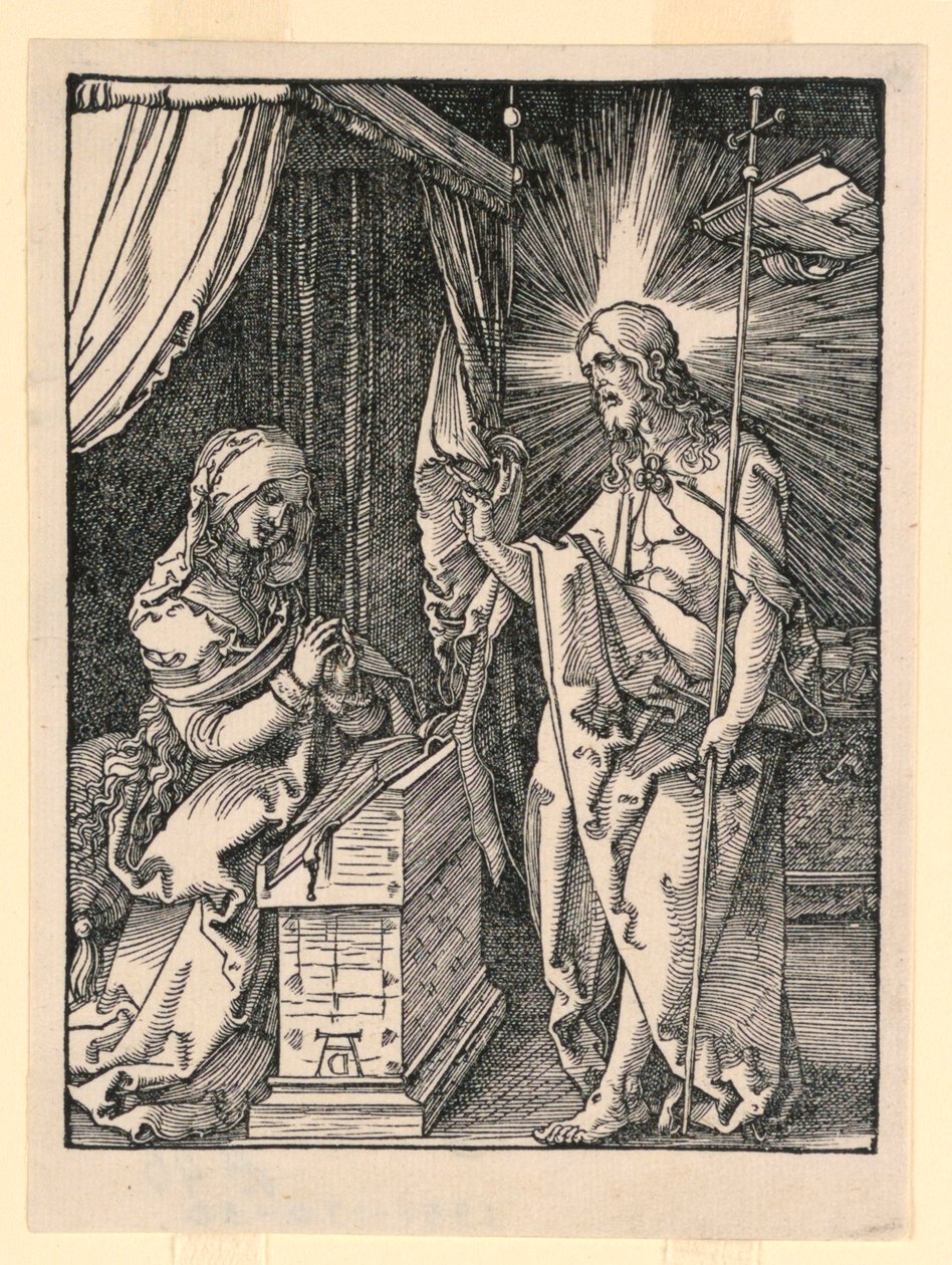 Kristus ilmestyy äidilleen tekijältä Albrecht Dürer