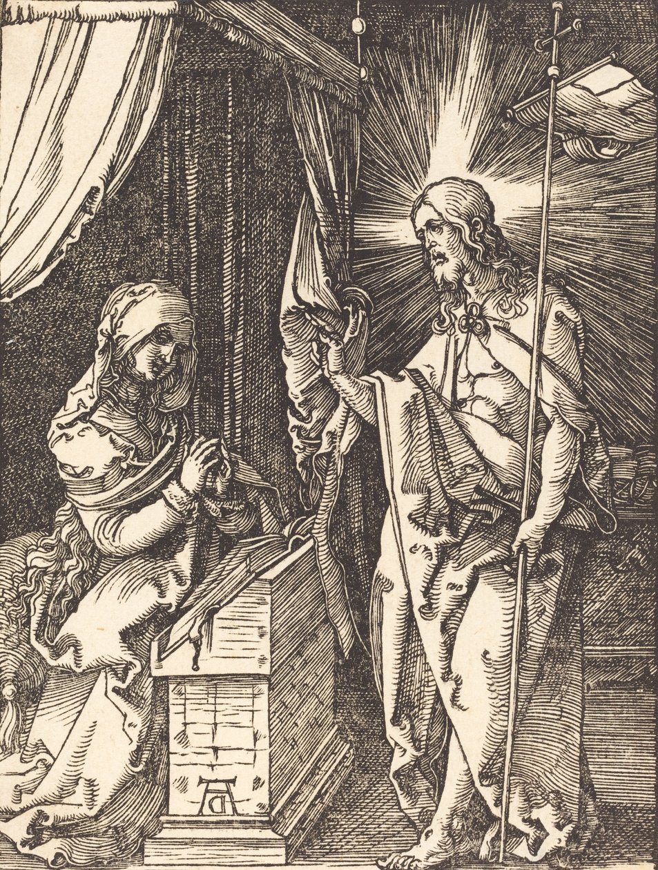 Kristus ilmestyy äidilleen, luultavasti n. 15091510. tekijältä Albrecht Dürer