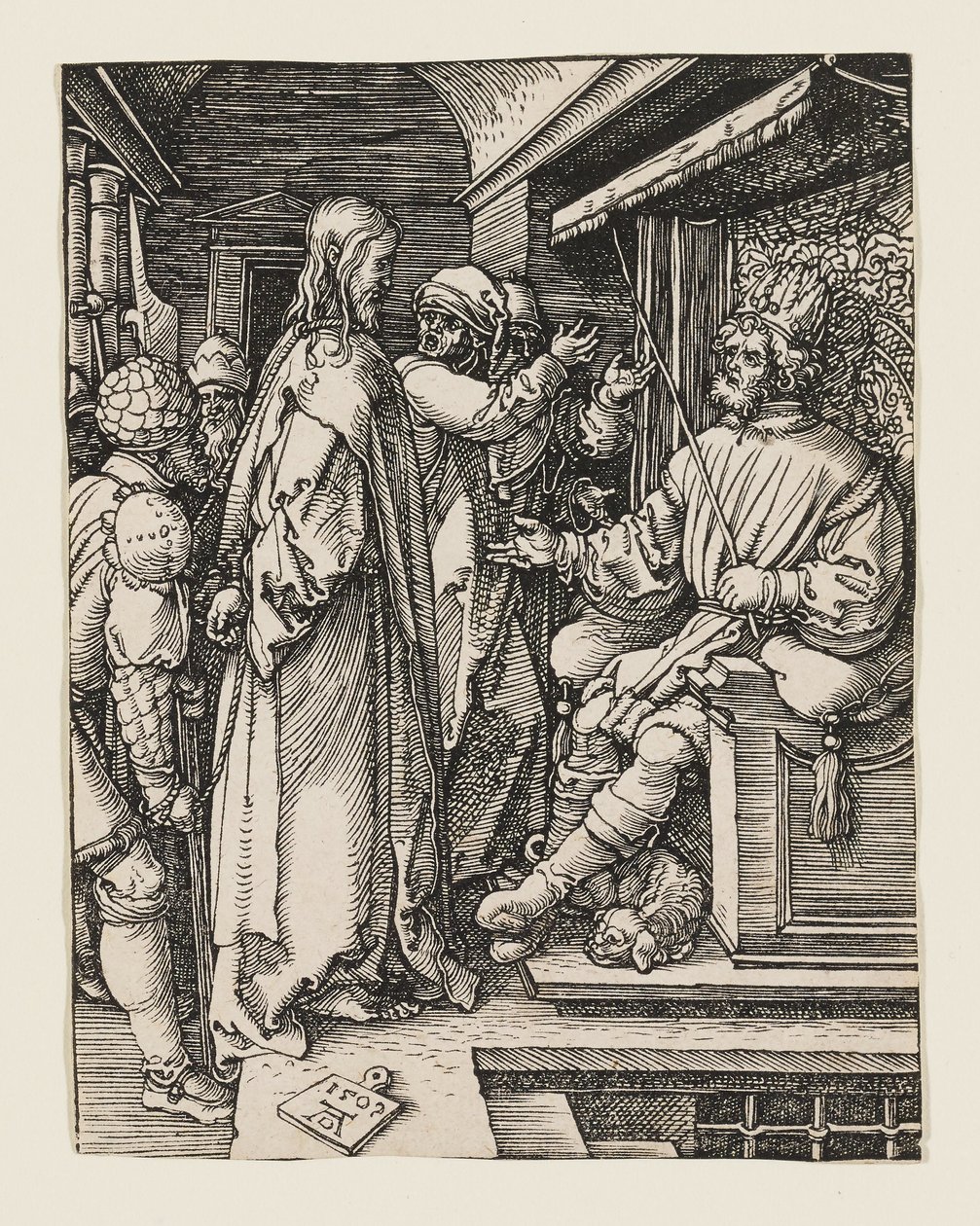 Kristus Herodeksen edessä tekijältä Albrecht Dürer