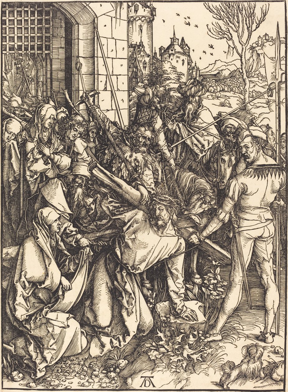 Kristus kantaa ristiä tekijältä Albrecht Dürer