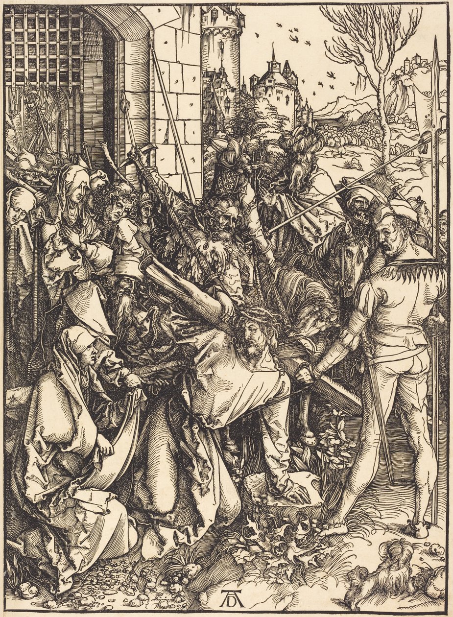Kristus kantaa ristiä tekijältä Albrecht Dürer