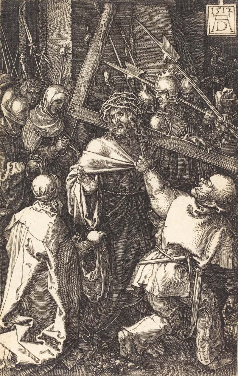 Kristus kantaa ristiä, 1512. tekijältä Albrecht Dürer