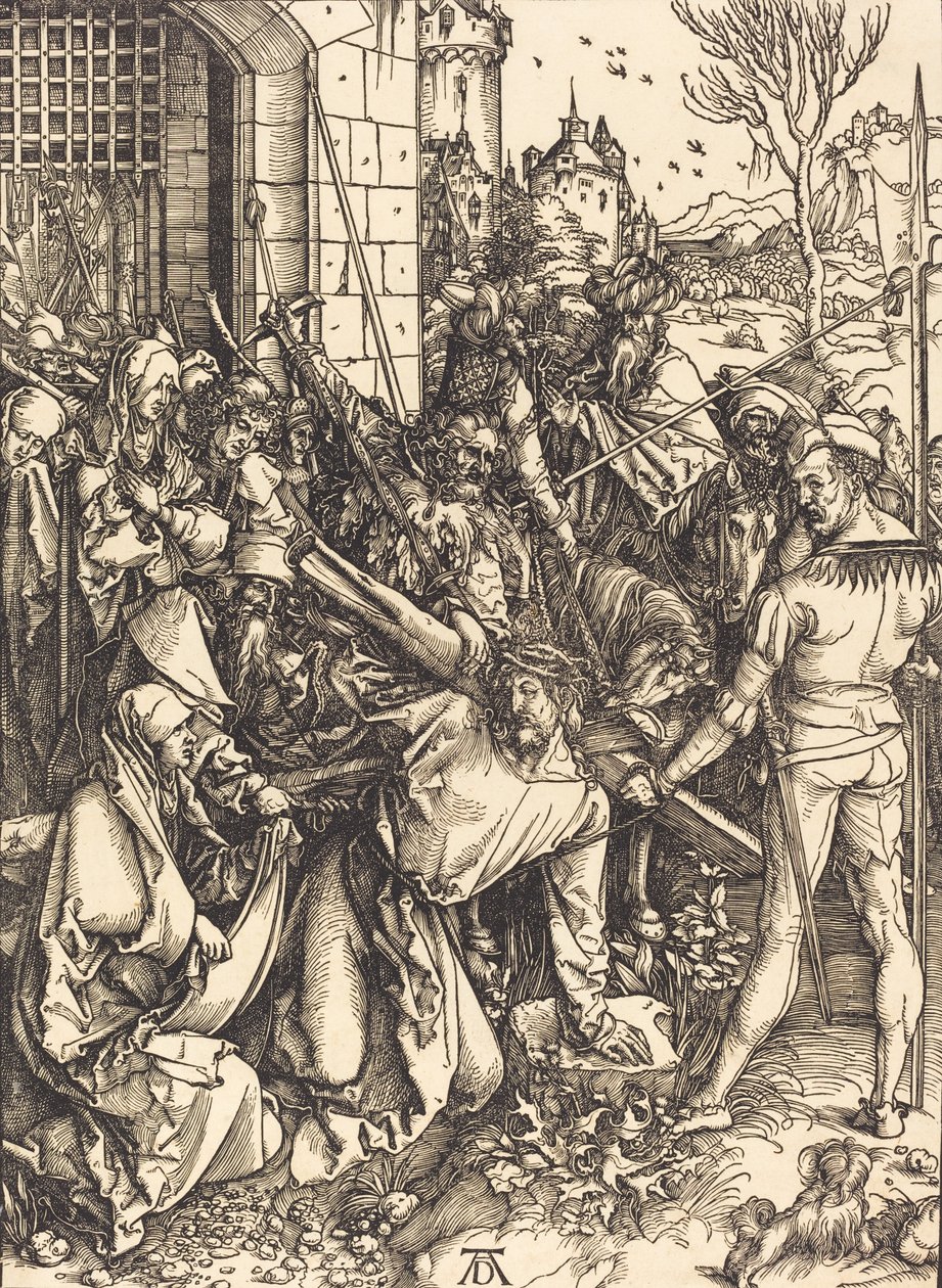 Kristus kantaa ristiä, n. 14981499. tekijältä Albrecht Dürer