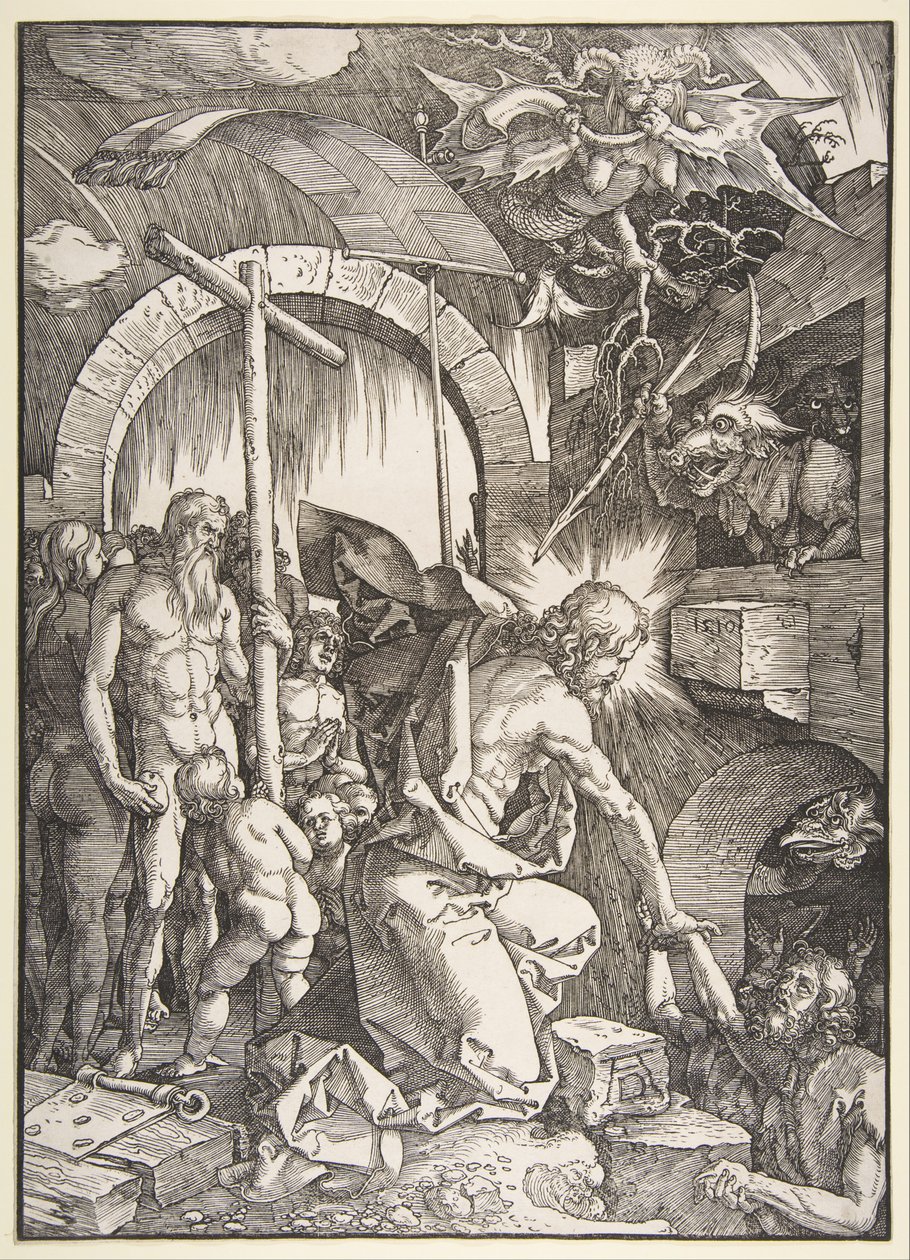 Kristus laskeutuu helvettiin tekijältä Albrecht Dürer