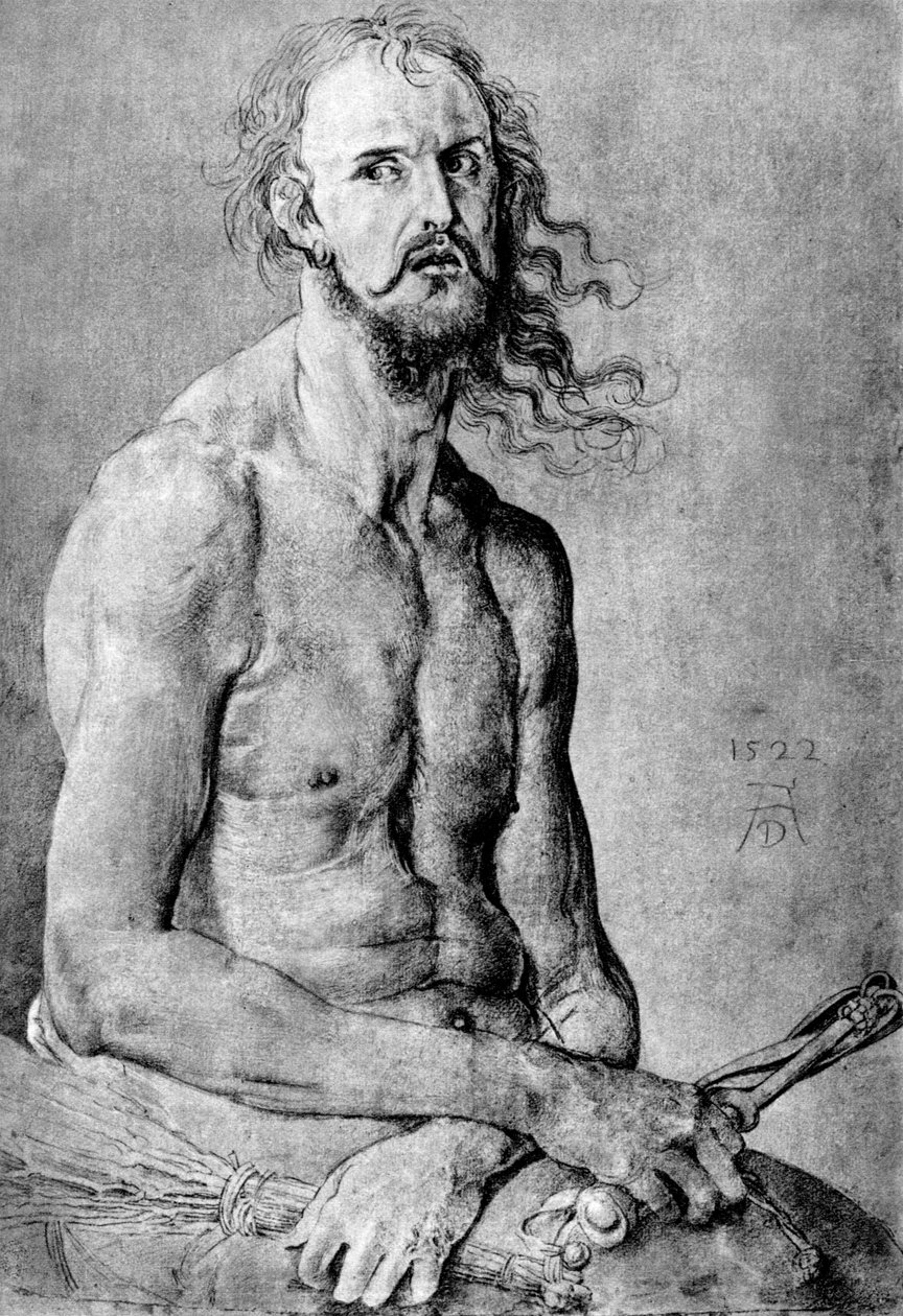 Kristus, surun mies, Durersin piirteillä, 1522, 1936 tekijältä Albrecht Dürer
