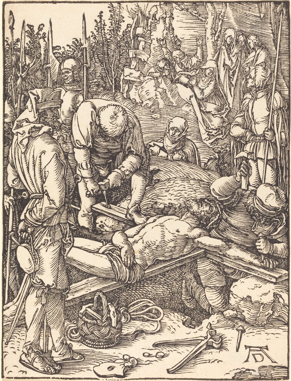 Kristus naulittiin ristille tekijältä Albrecht Dürer