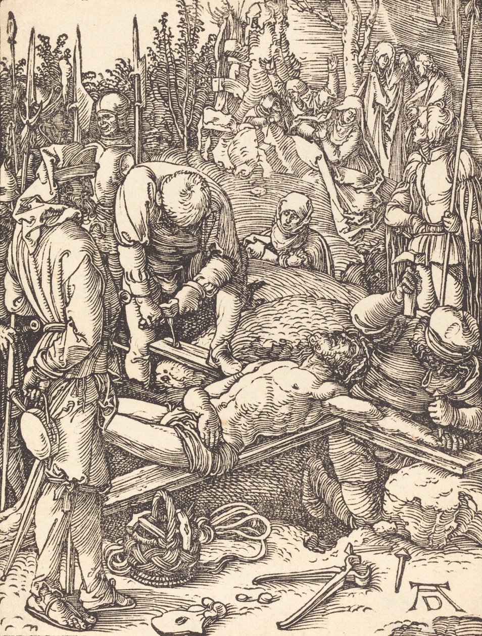 Kristus ristille naulattuna, luultavasti n. 15091510. tekijältä Albrecht Dürer