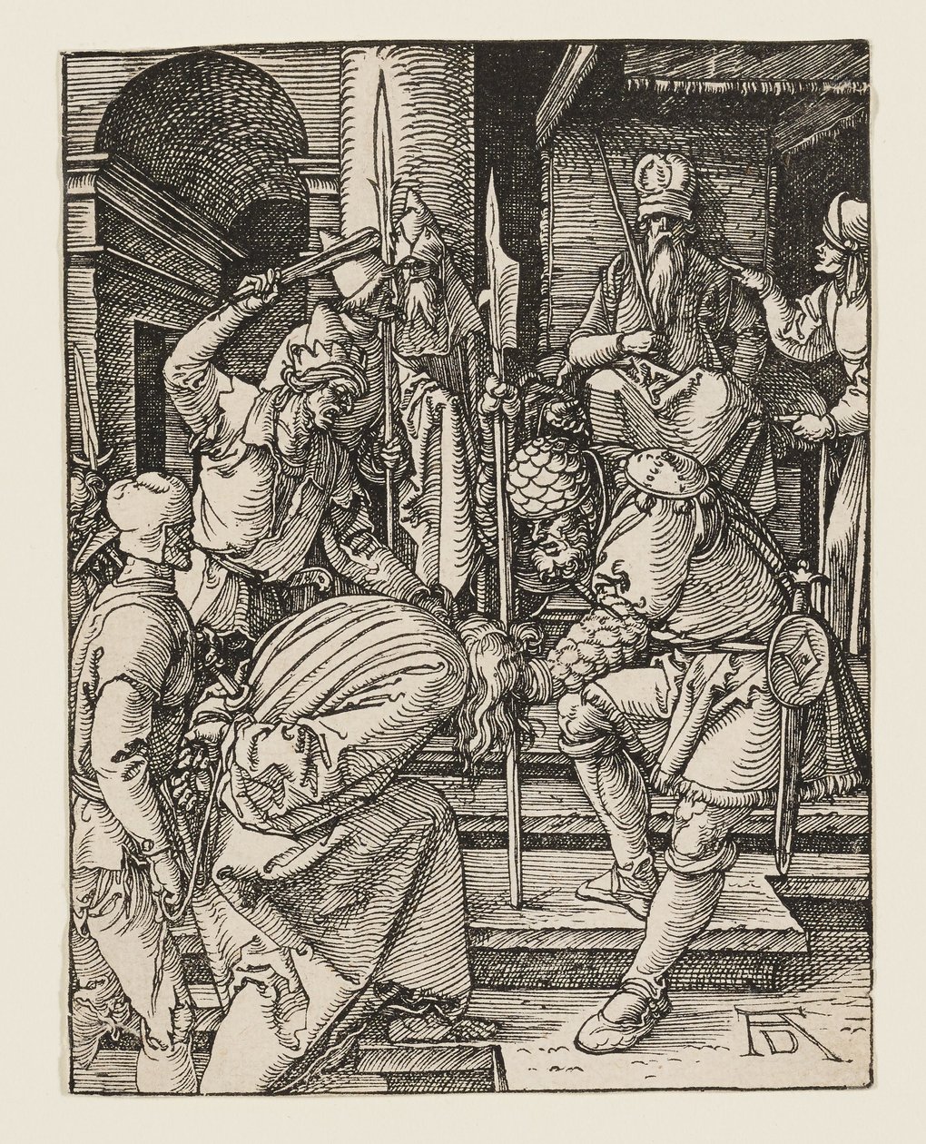 Kristus viedään ylipapin eteen tekijältä Albrecht Dürer