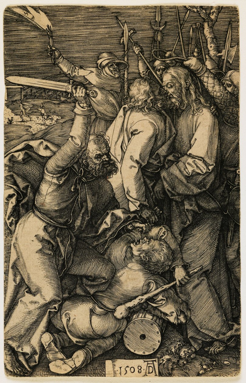 Juutalaiset vangitsevat Kristuksen tekijältä Albrecht Dürer
