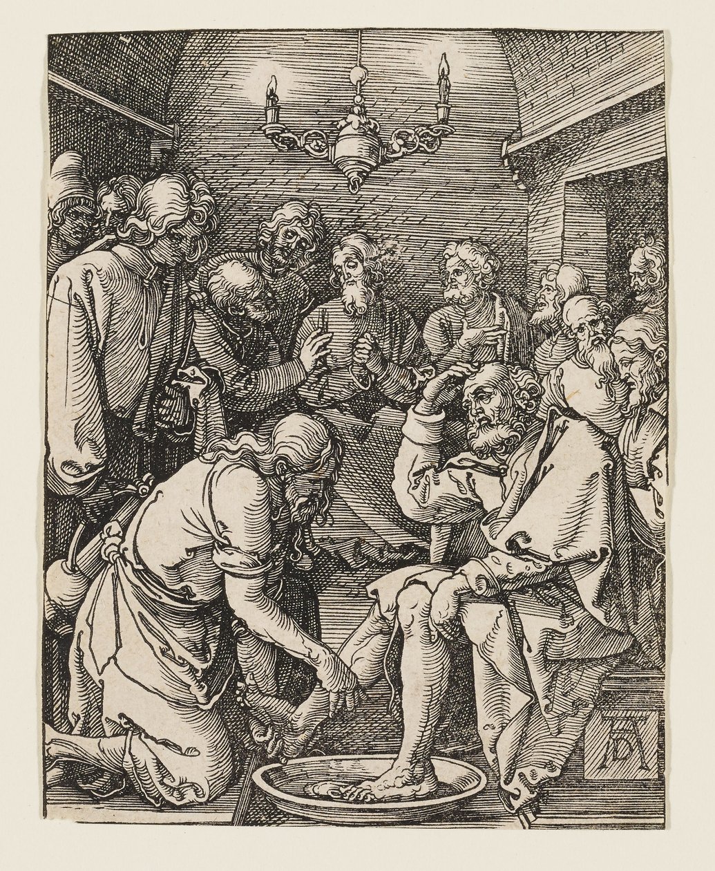 Kristus pesee opetuslasten jalat tekijältä Albrecht Dürer