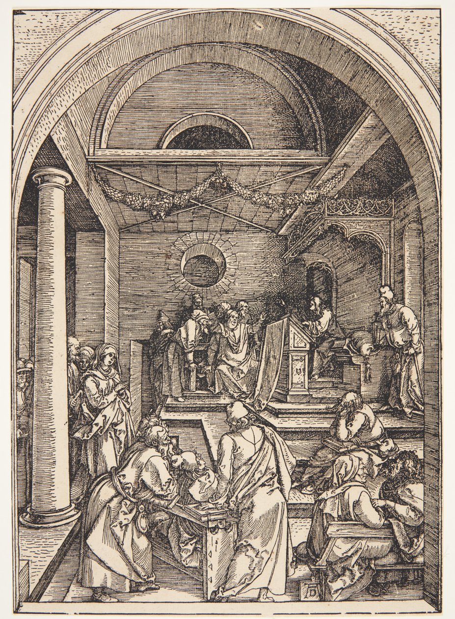 Kristus lääkäreiden joukossa tekijältä Albrecht Dürer