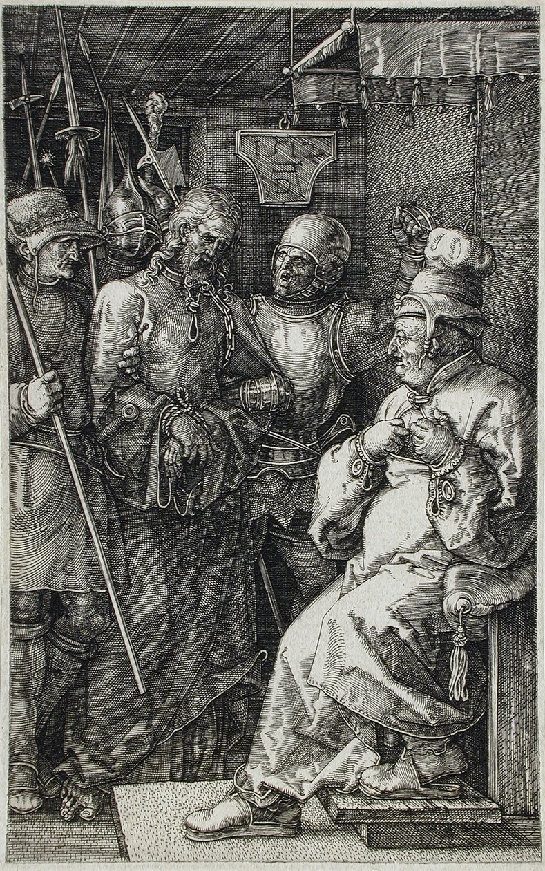 Kristus Kaifaan edessä tekijältä Albrecht Dürer