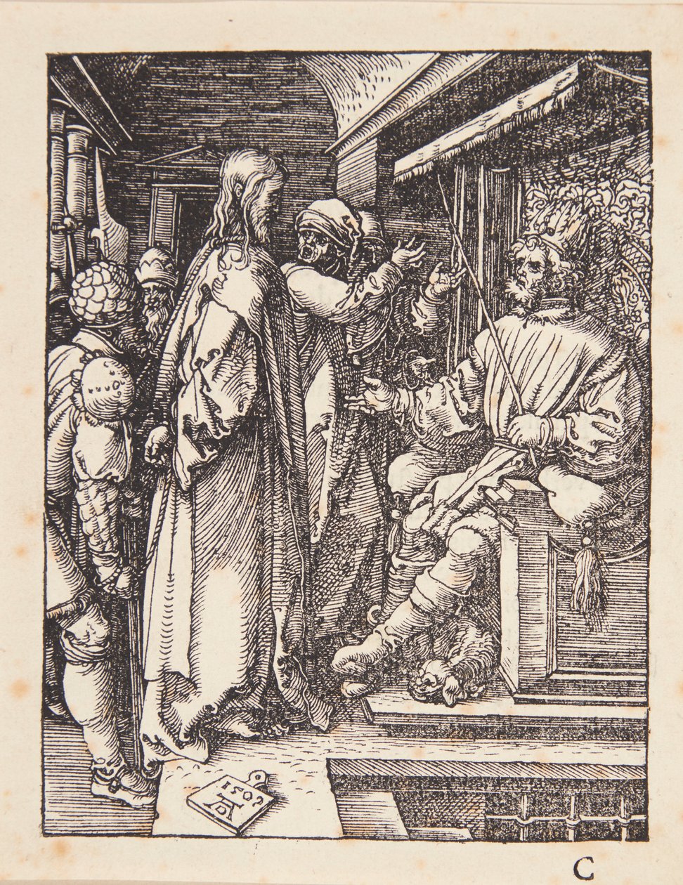 Kristus Herodeksen edessä tekijältä Albrecht Dürer