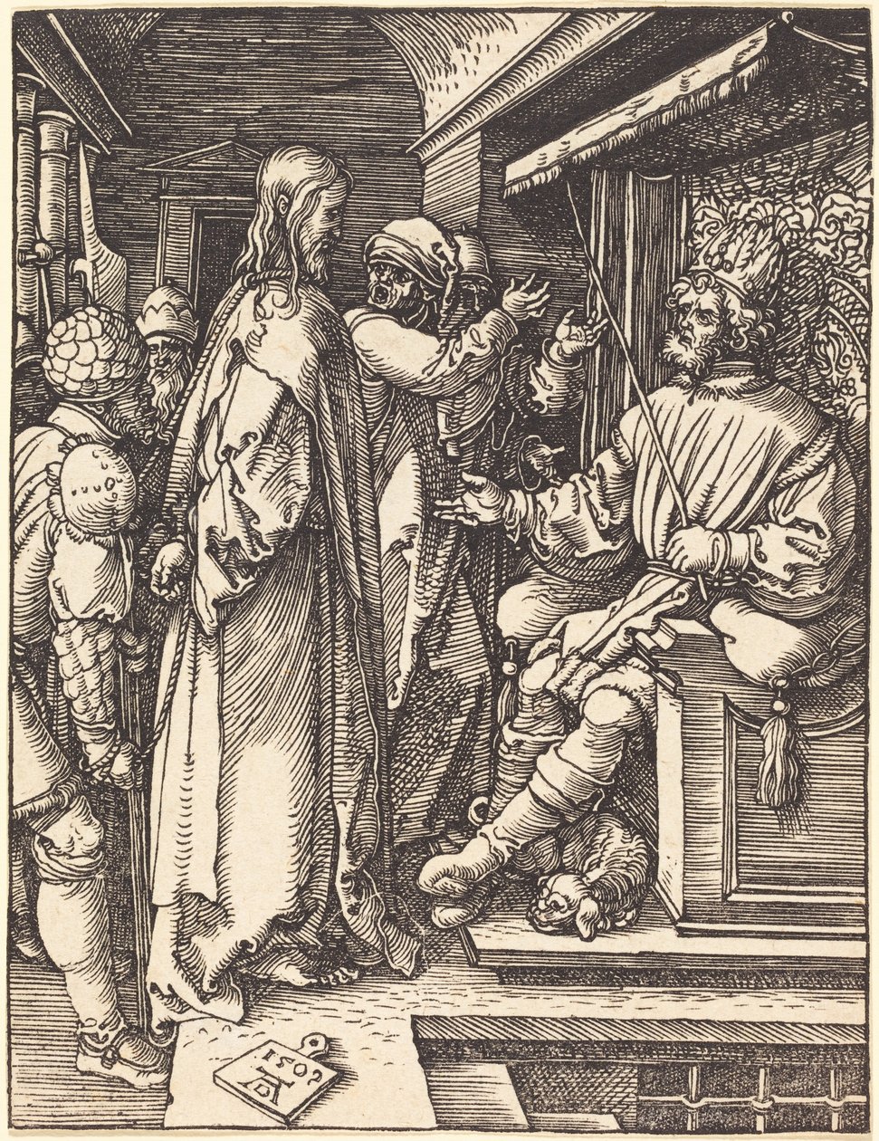 Kristus Herodeksen edessä tekijältä Albrecht Dürer