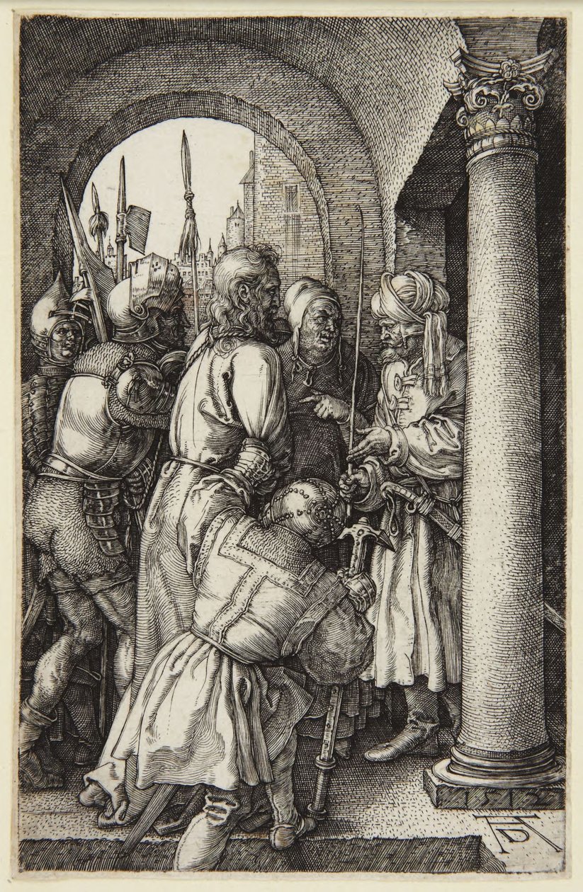 Kristus Pilatuksen edessä (Kaiverrettu passio -sarja) tekijältä Albrecht Dürer