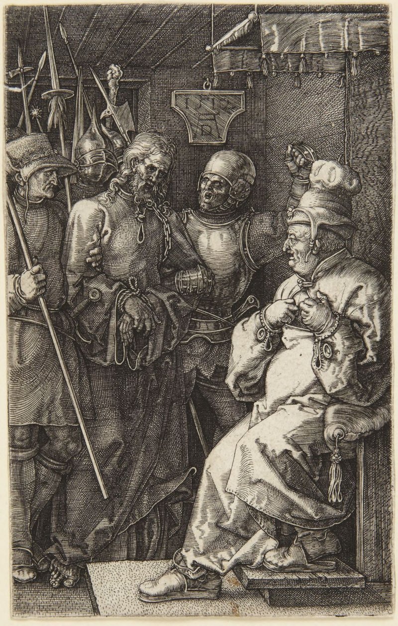 Kristus Pilatuksen edessä (Kaiverretusta passiosta) tekijältä Albrecht Dürer