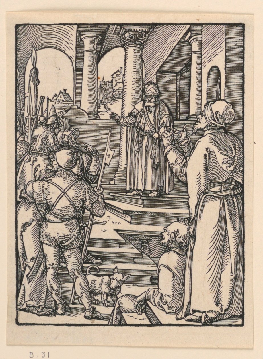 Kristus Pilatuksen edessä, Pikku Passion -sarjasta tekijältä Albrecht Dürer