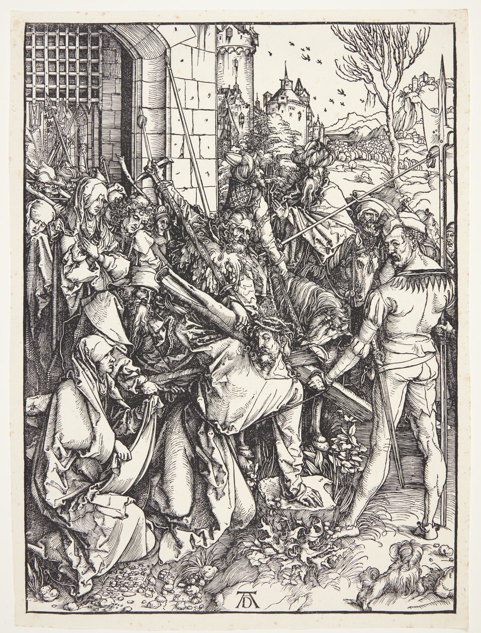 Kristus kantaa ristiä tekijältä Albrecht Dürer