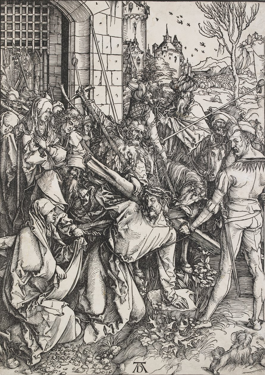 Kristus kantaa ristiä, 1498-1499 tekijältä Albrecht Dürer