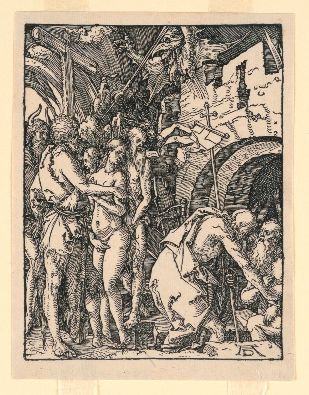 Christ in Limbo (Harrowing of Hell), Pikku Passion -sarjasta tekijältä Albrecht Dürer