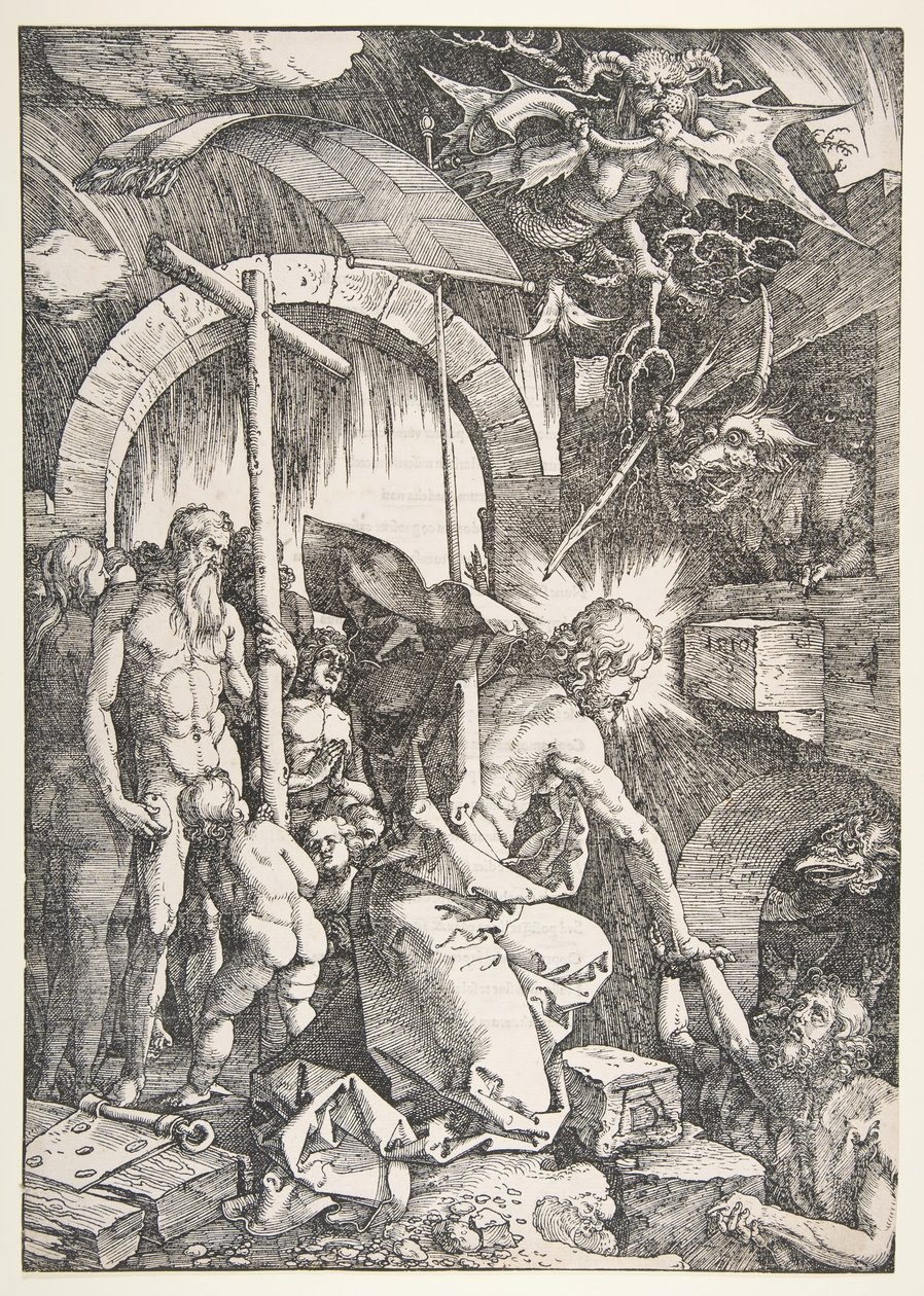 Christ in Limbo, The Large Passion, painos 1511.n.d. tekijältä Albrecht Dürer
