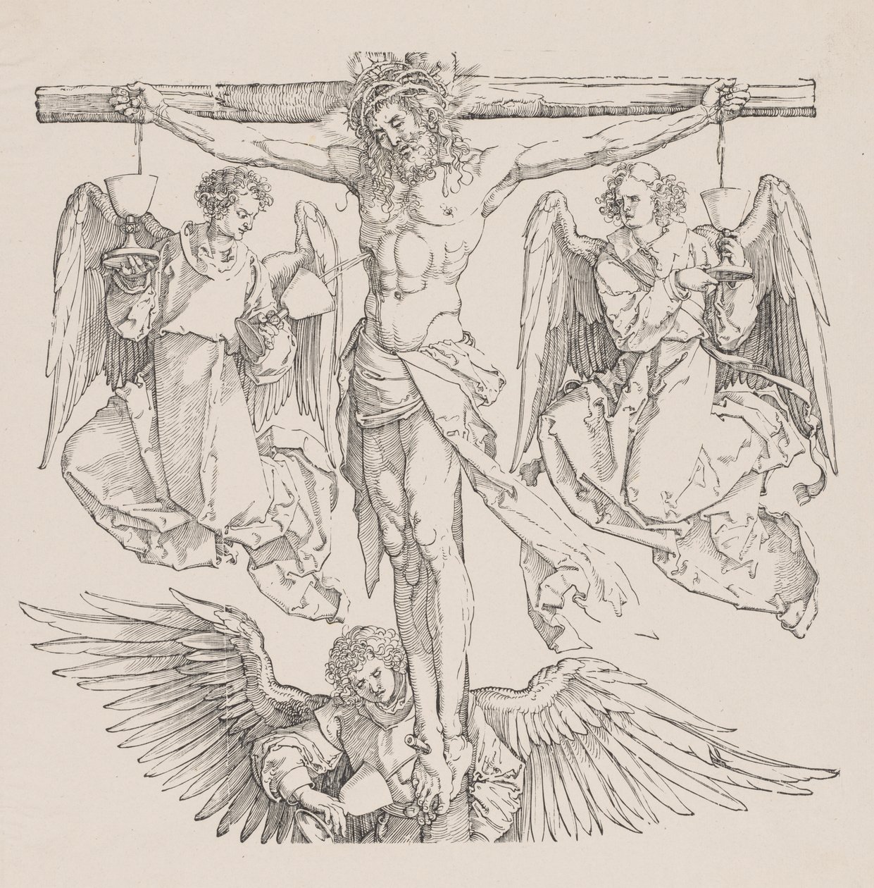 Kristus ristillä. tekijältä Albrecht Dürer