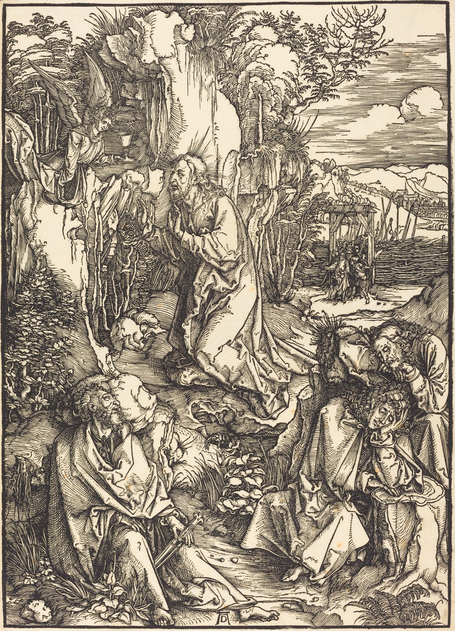 Kristus Öljymäellä tekijältä Albrecht Dürer
