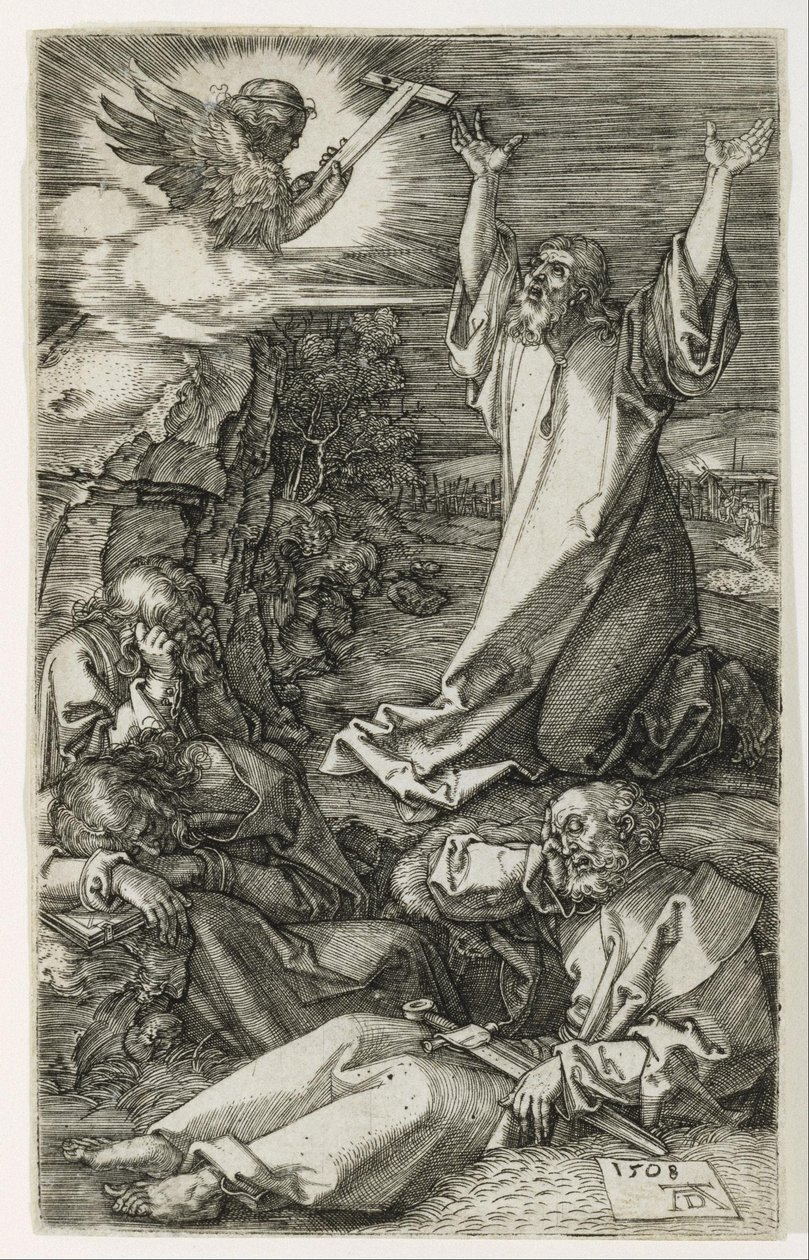 Kristus Öljymäellä tekijältä Albrecht Dürer