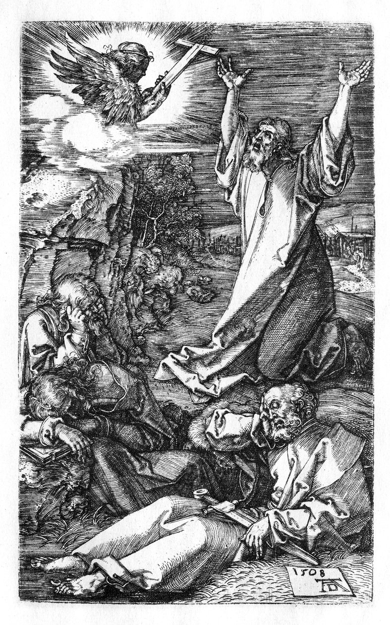 Kristus Öljymäellä tekijältä Albrecht Dürer