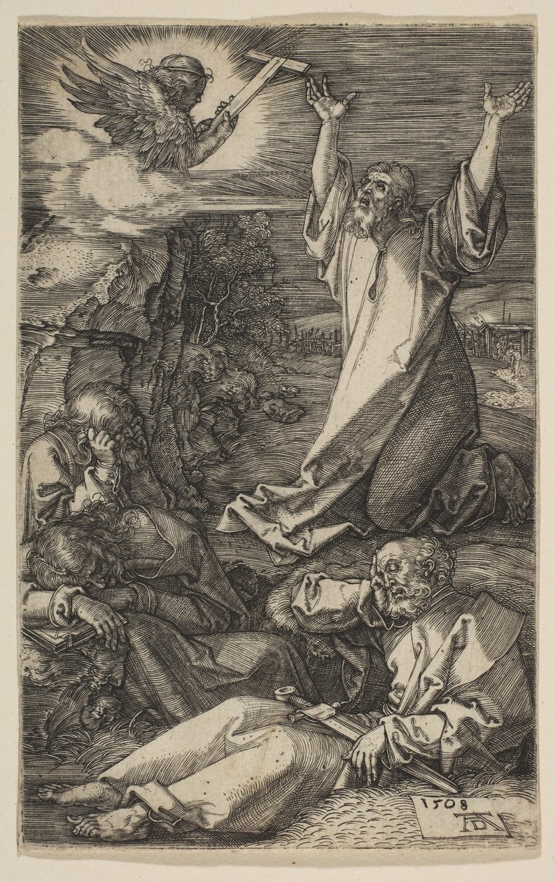 Kristus Öljymäellä, The Passion, 1508. tekijältä Albrecht Dürer