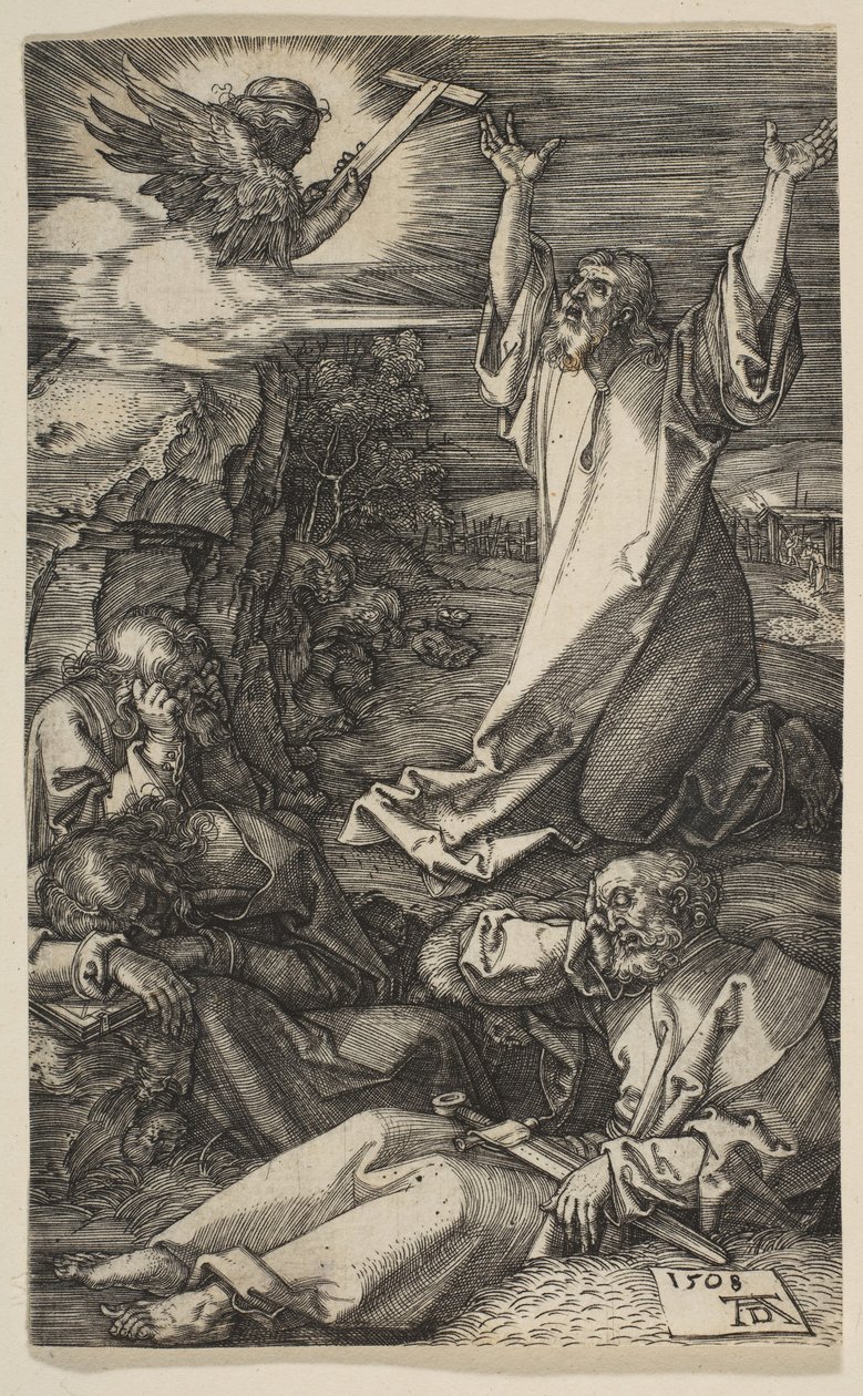 Kristus Öljymäellä, The Passion, 1508. tekijältä Albrecht Dürer